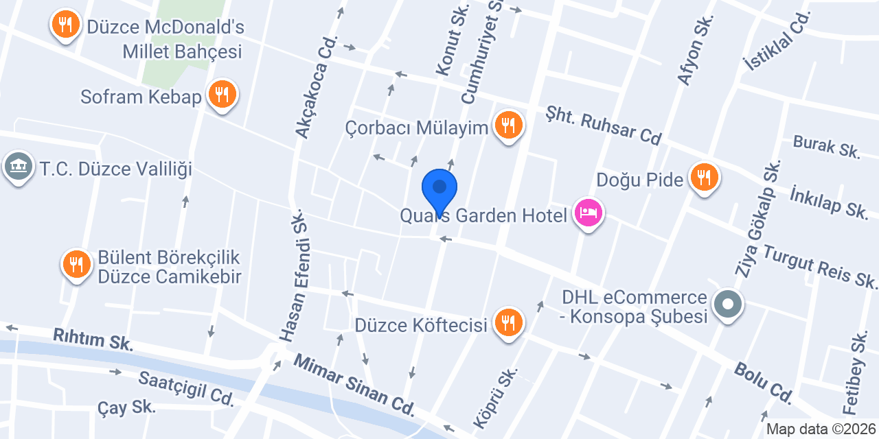 Özen Optik konumu