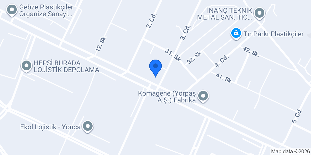 Yaşar Teknik Hırdavat (Mal Kabul) konumu