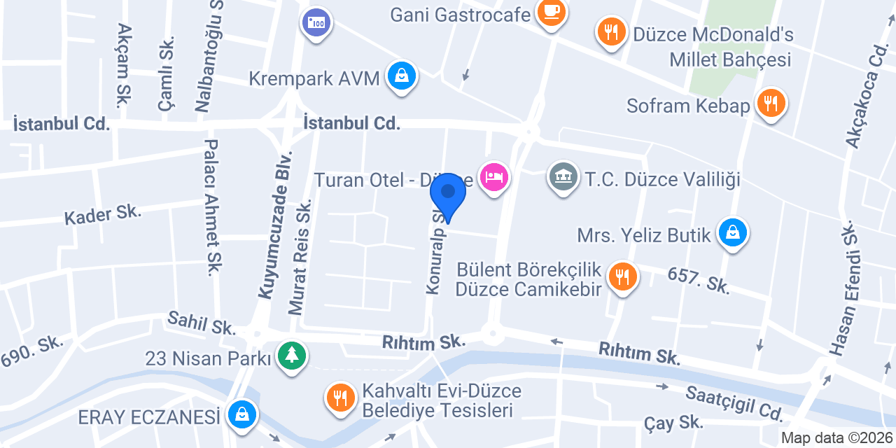 Klinik Psikolog Nurbeniz Karaüç konumu