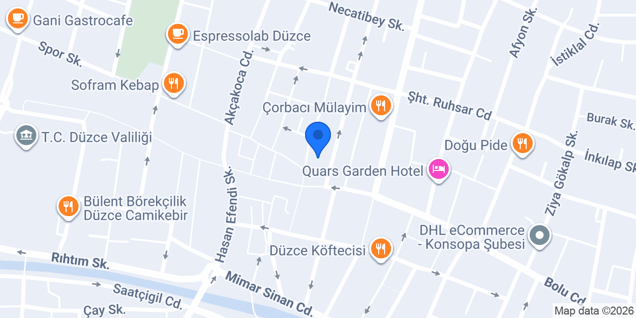 Özel Yeşil Düzce Sürücü Kursu konumu