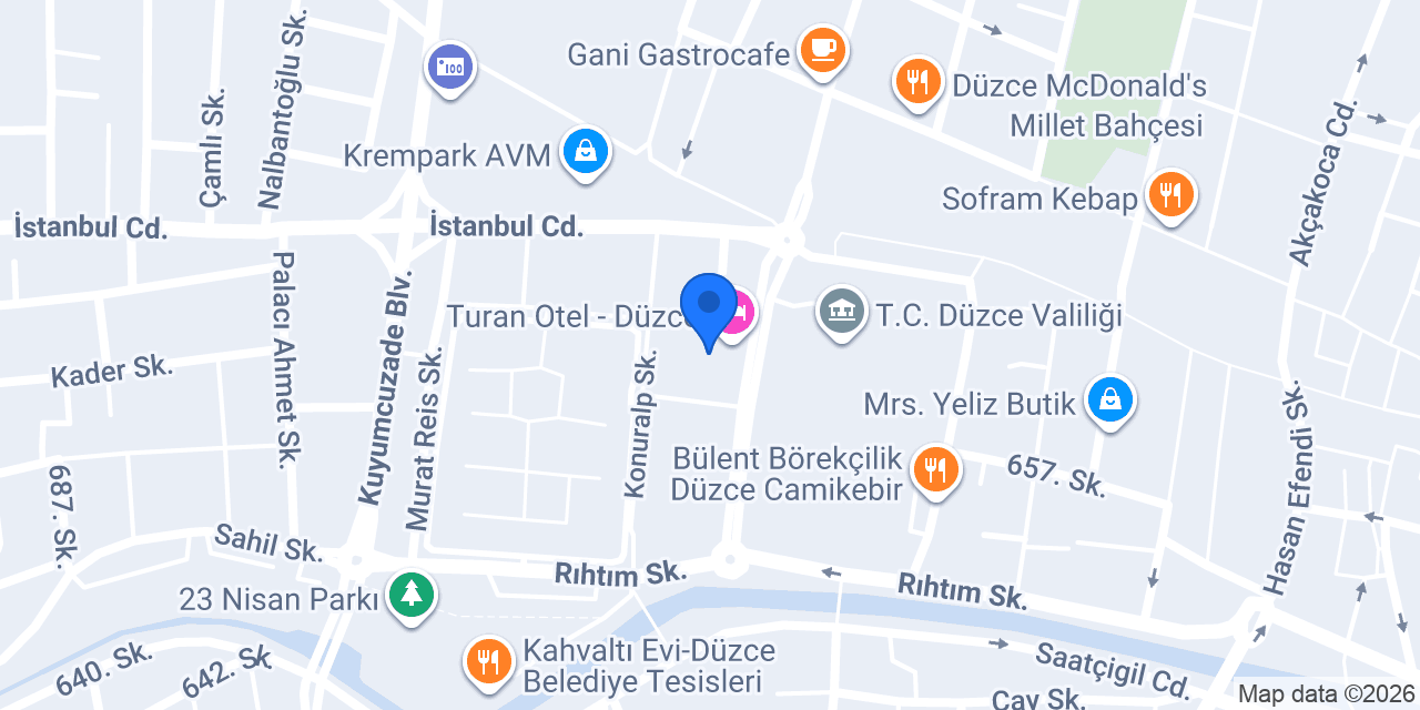 KOSGEB DÜZCE MÜDÜRLÜĞÜ konumu