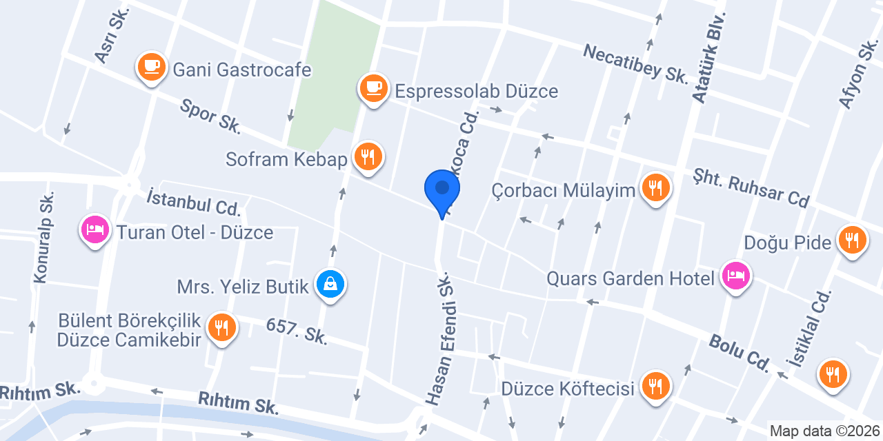 Yörükoğlu Baklava Şube 2 konumu