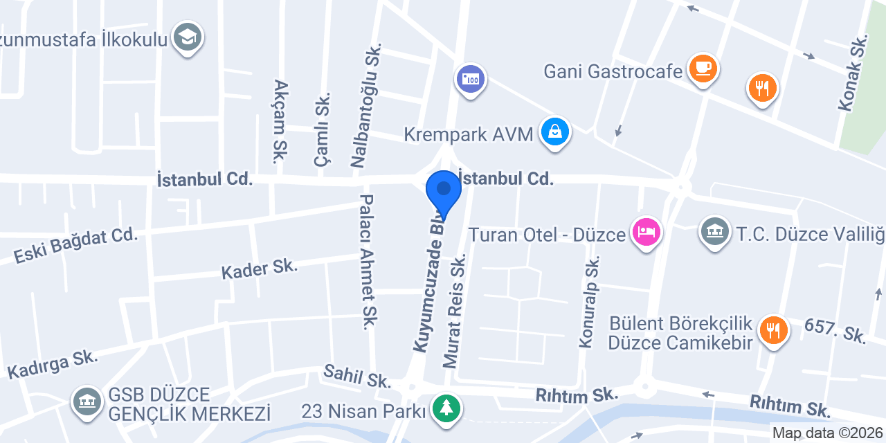 Düzce Bebek Spa konumu