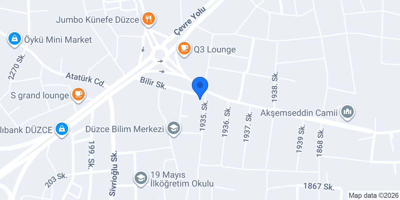Kayra unlu mamülleri konumu