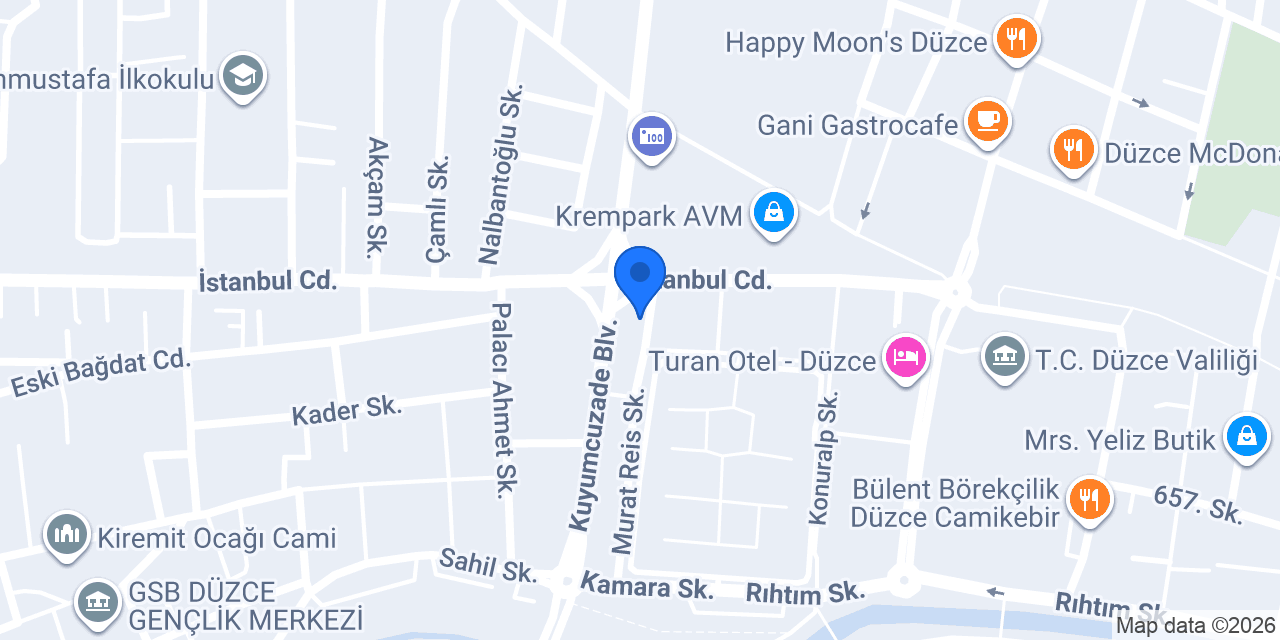 DÜZCE EMLAK MERKEZİ konumu