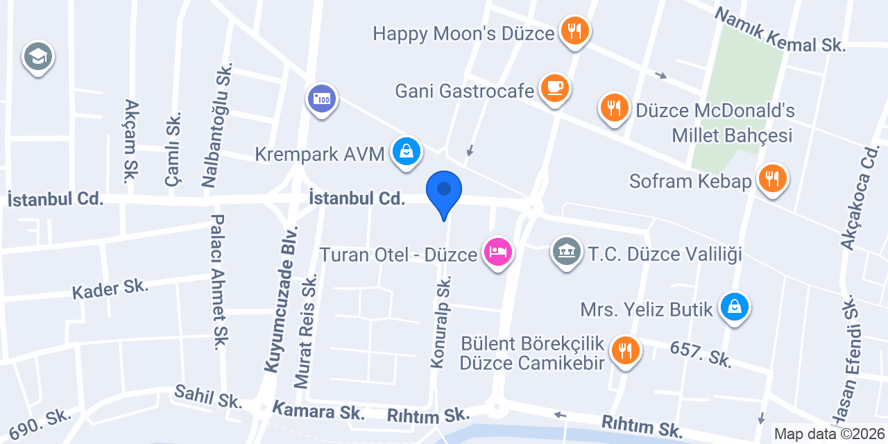 Mercan Optik konumu