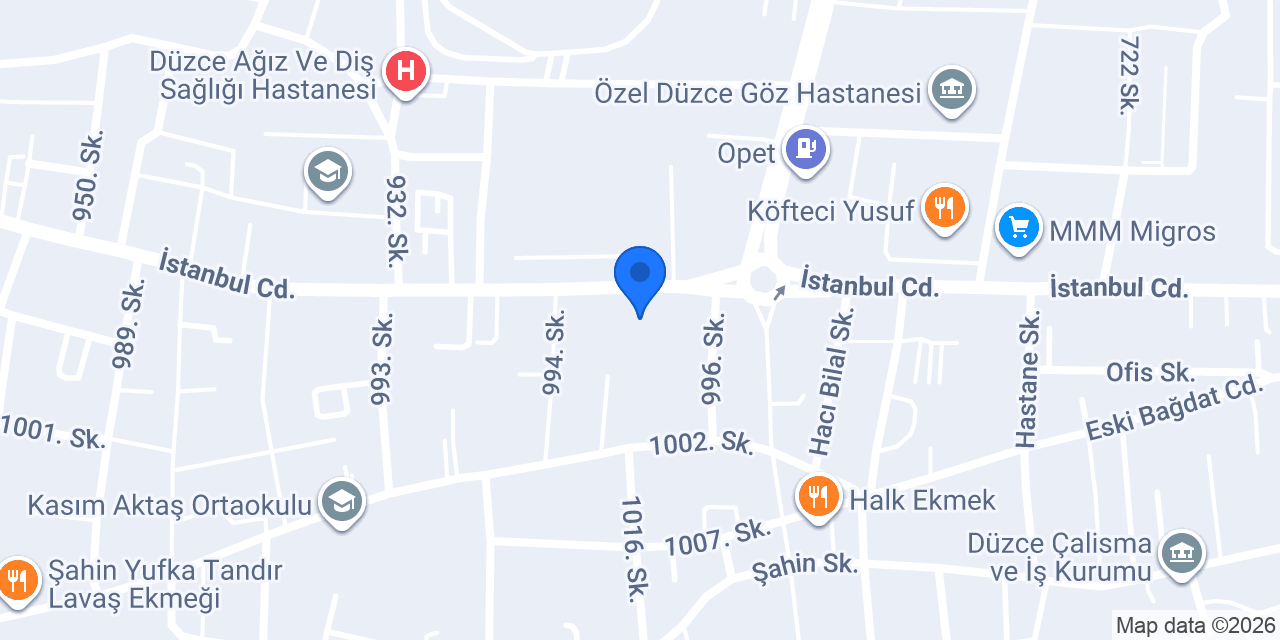 Çiçek Denizi Düzce konumu