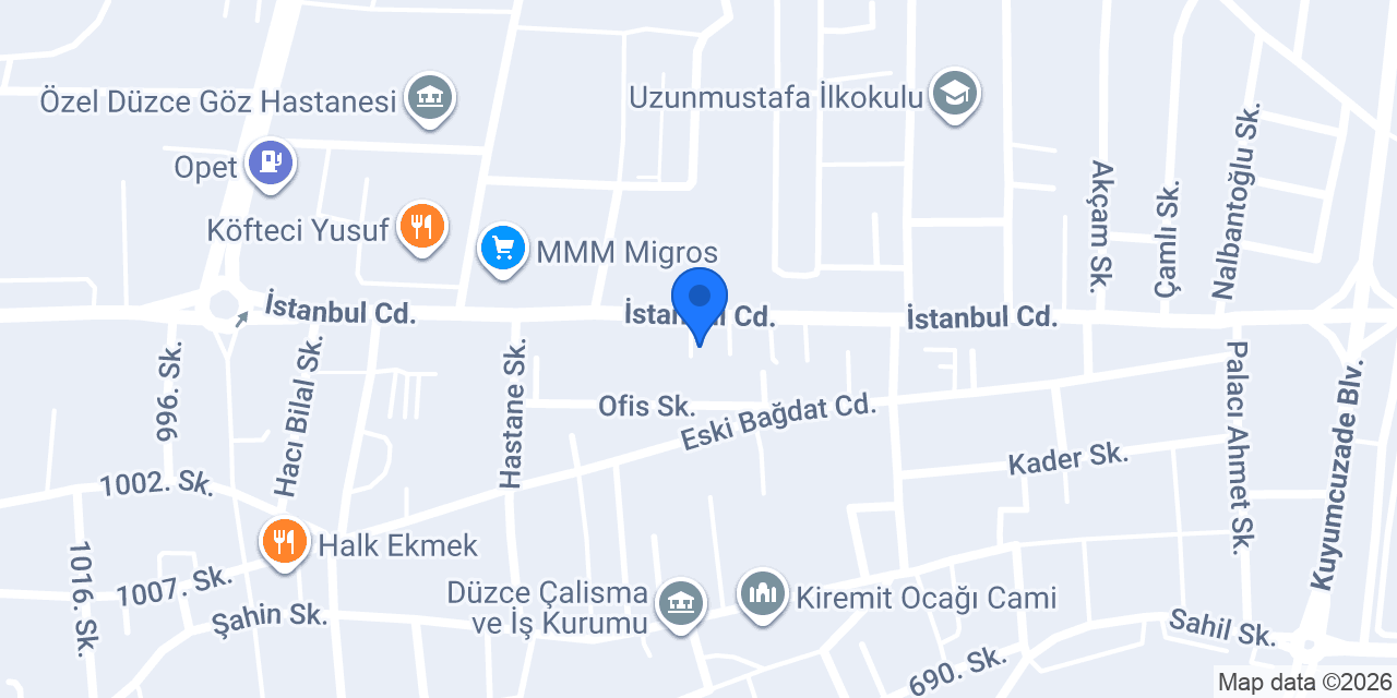 ZARAİS DÜZCE LUXE konumu