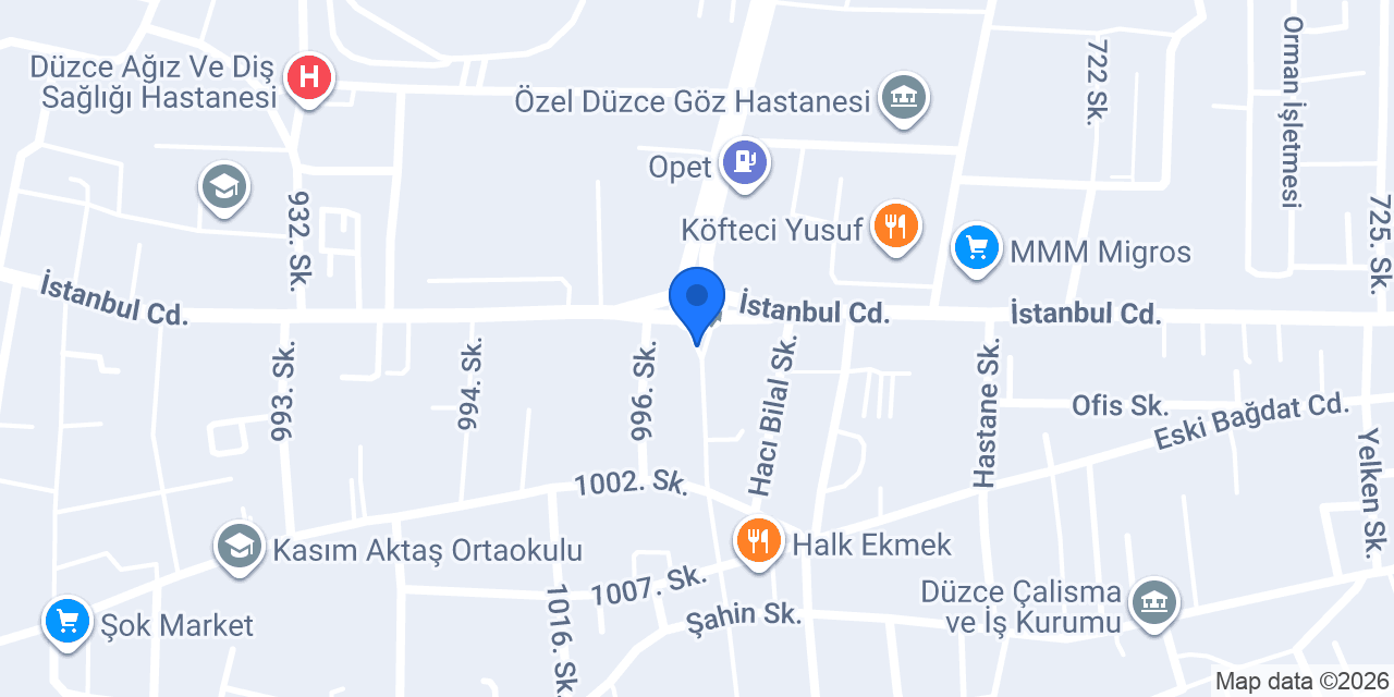Düzce Oto Ekspertiz 360 konumu