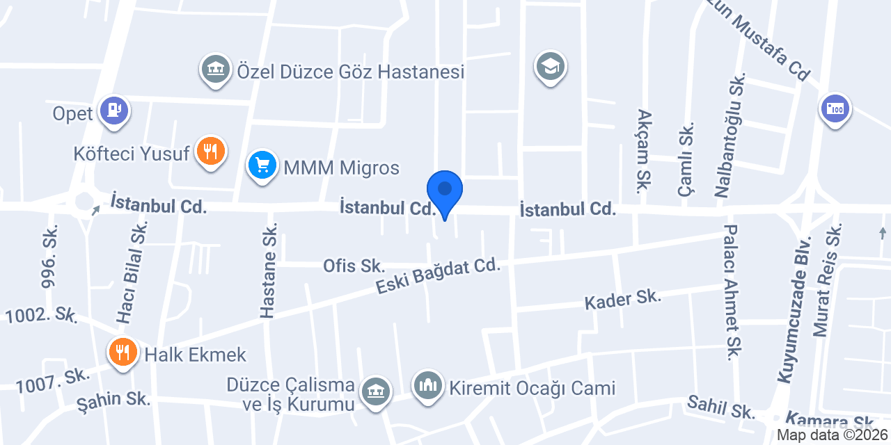 KARRO Düzce Mağazası konumu
