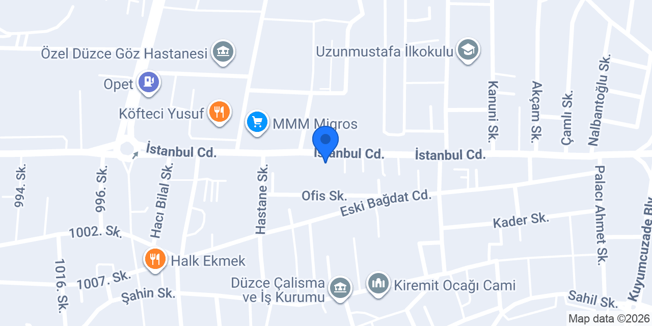 Weltew Home Düzce konumu