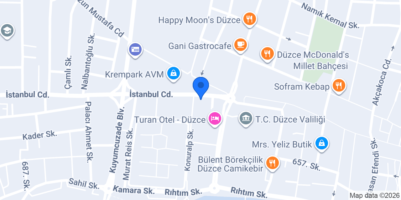 Diş hekimi Kutluğ Atınç Tunç konumu