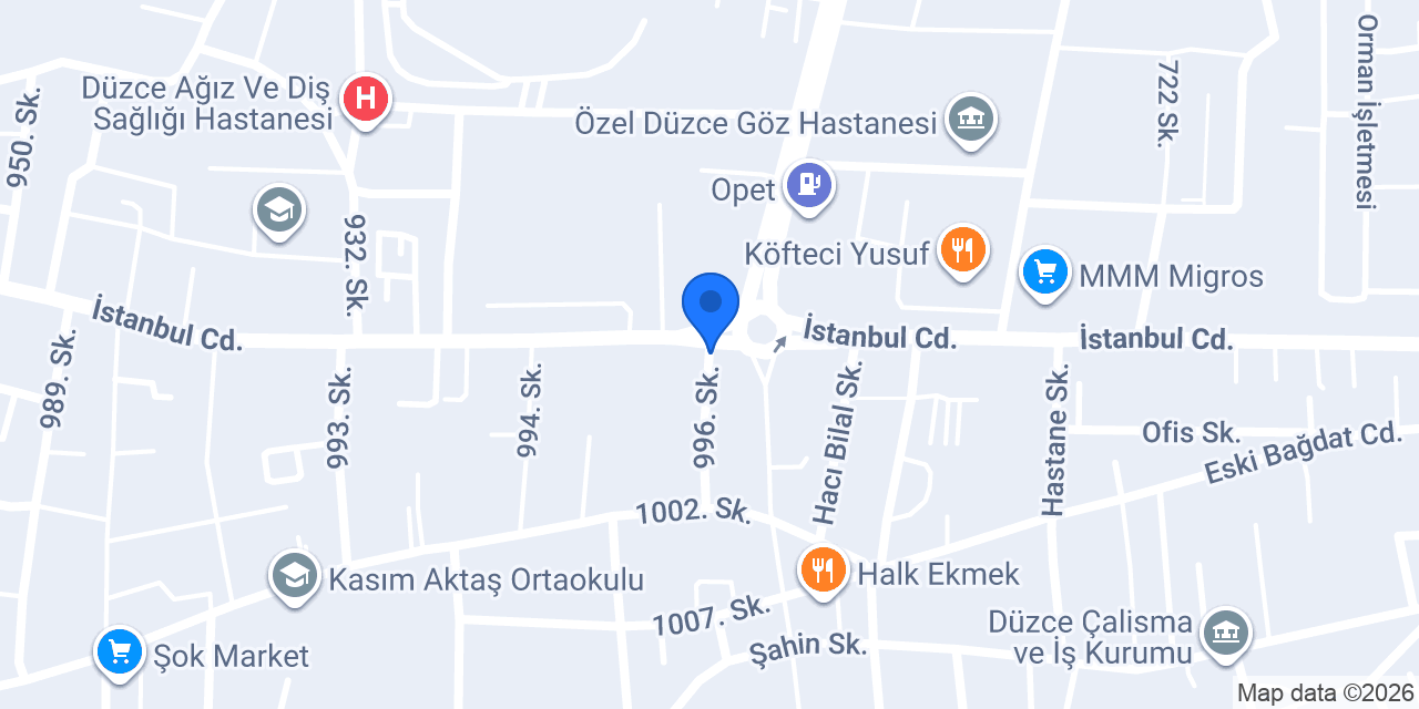 Şampiyon Kokoreç Düzce konumu