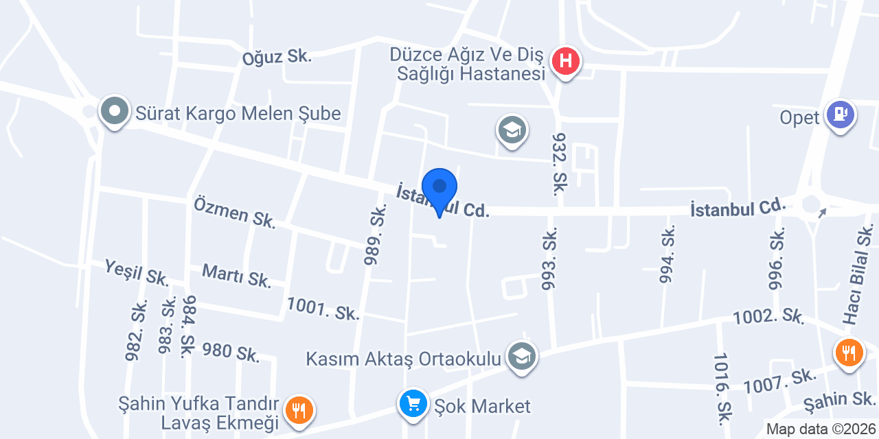 İNCİ EMLAK DÜZCE konumu