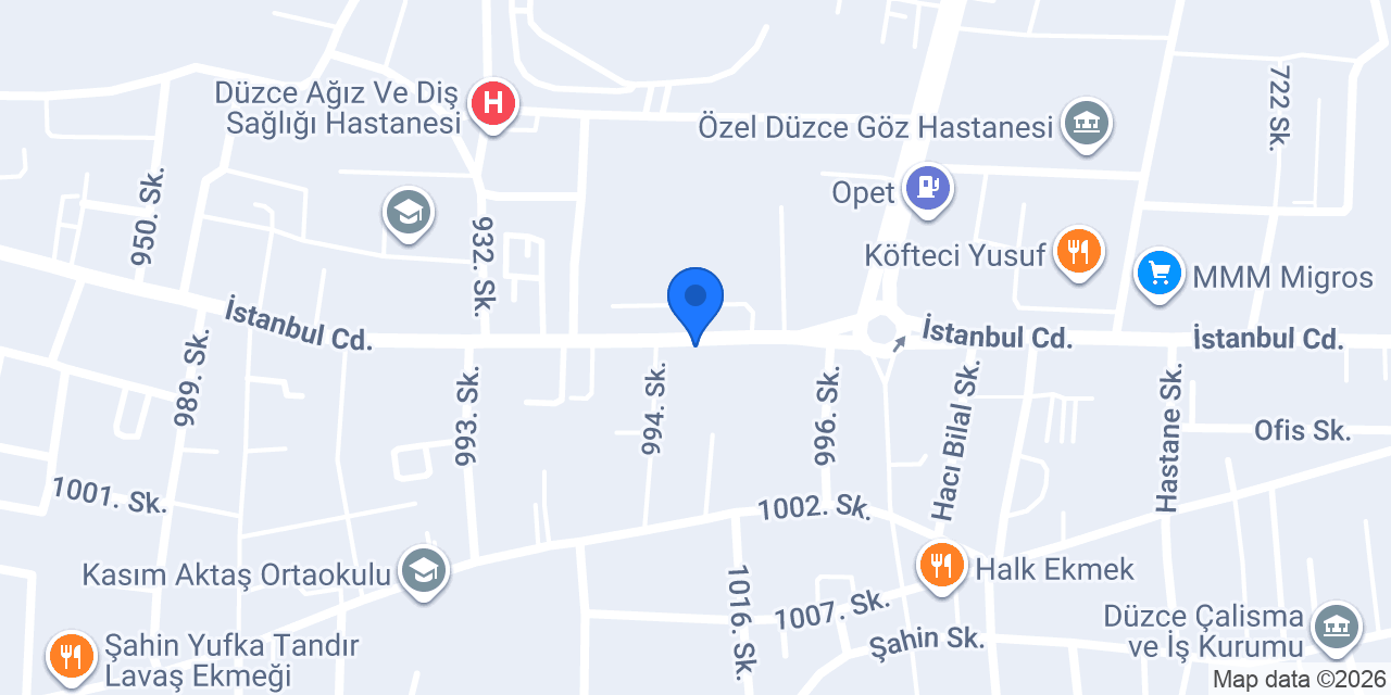 Düzce Optik konumu