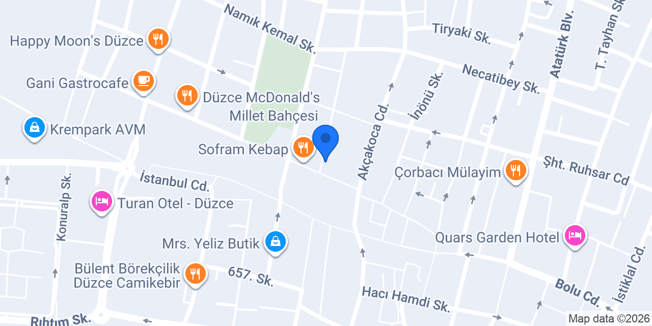 Butik Nermin konumu