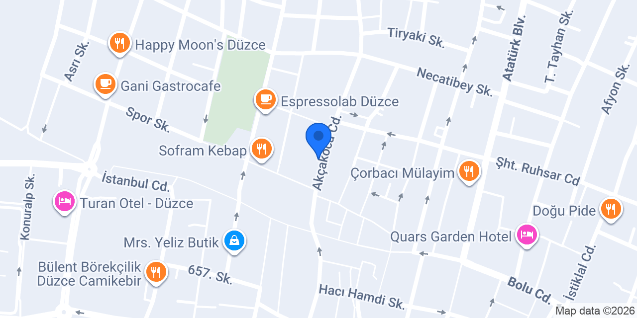 Yonca Kitap Kırtasiye konumu
