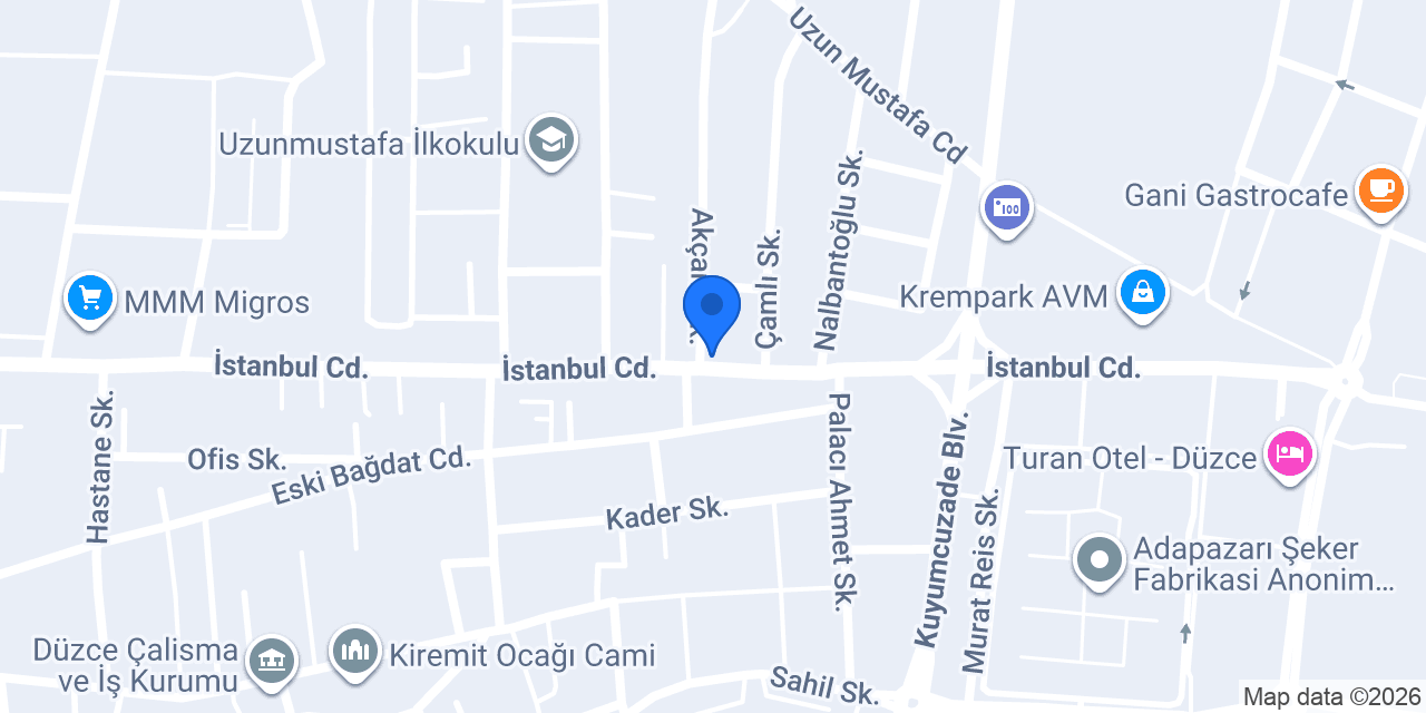 Düzce İz Danışmanlık konumu