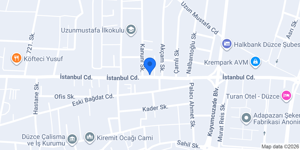 Bedline Düzce konumu