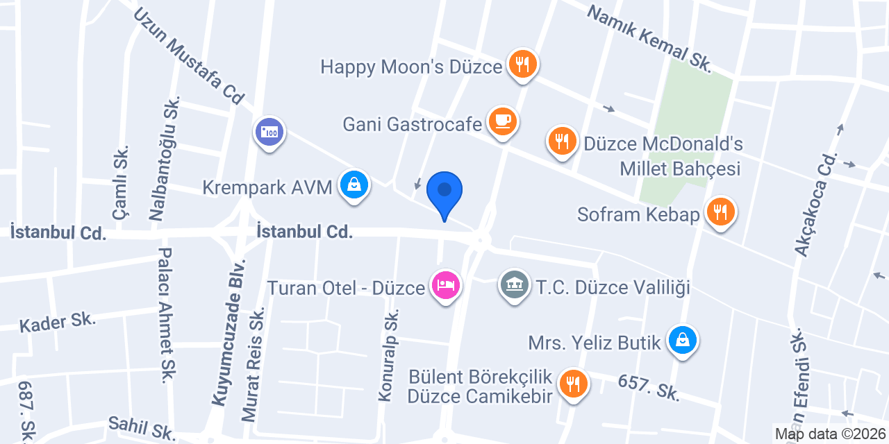 Dois Döner Düzce konumu