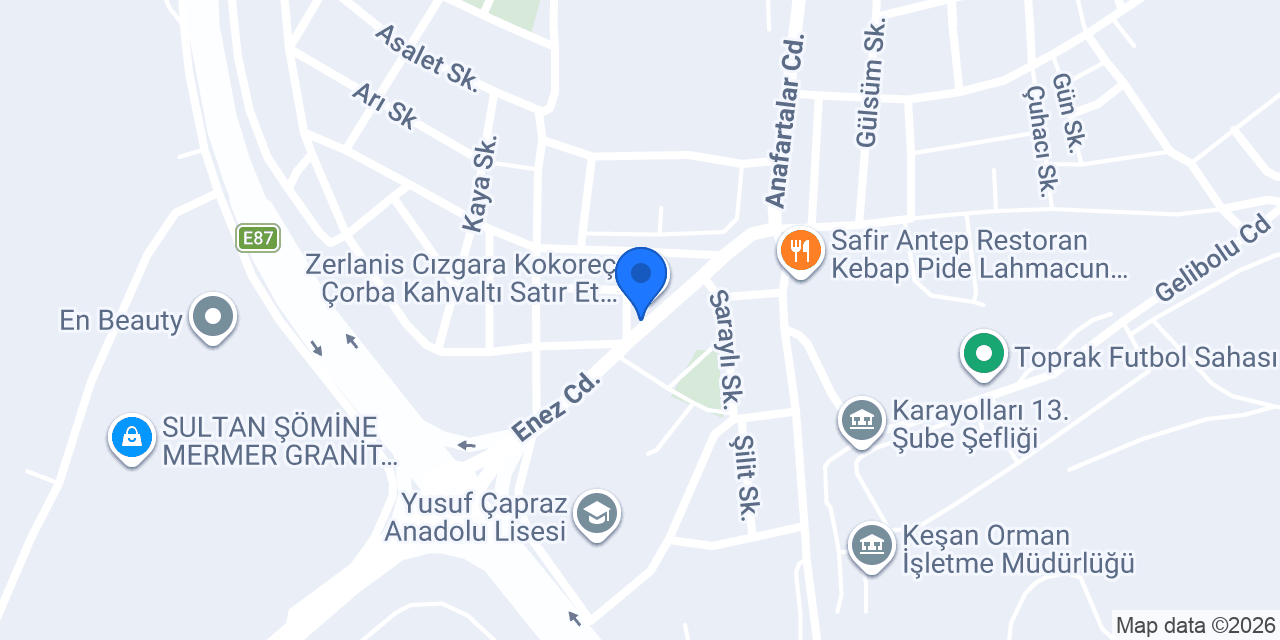 Napol Pizza Keşan konumu