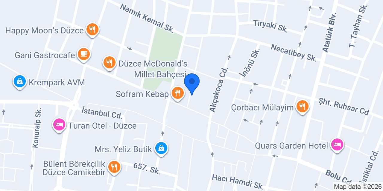 Düşes Butik konumu