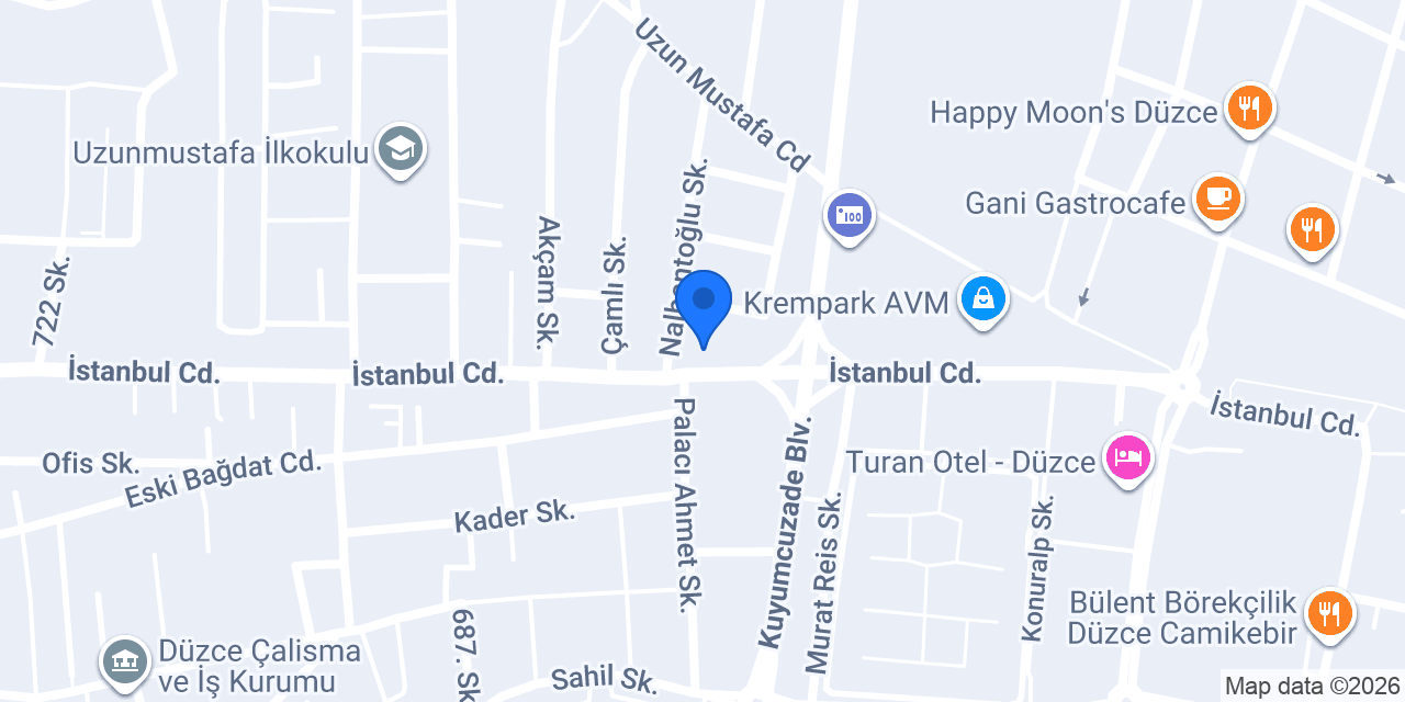 Şule Optik konumu