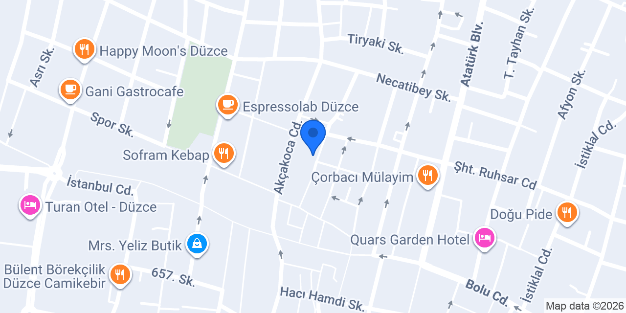 Hüner Kombi Klima Düzce konumu