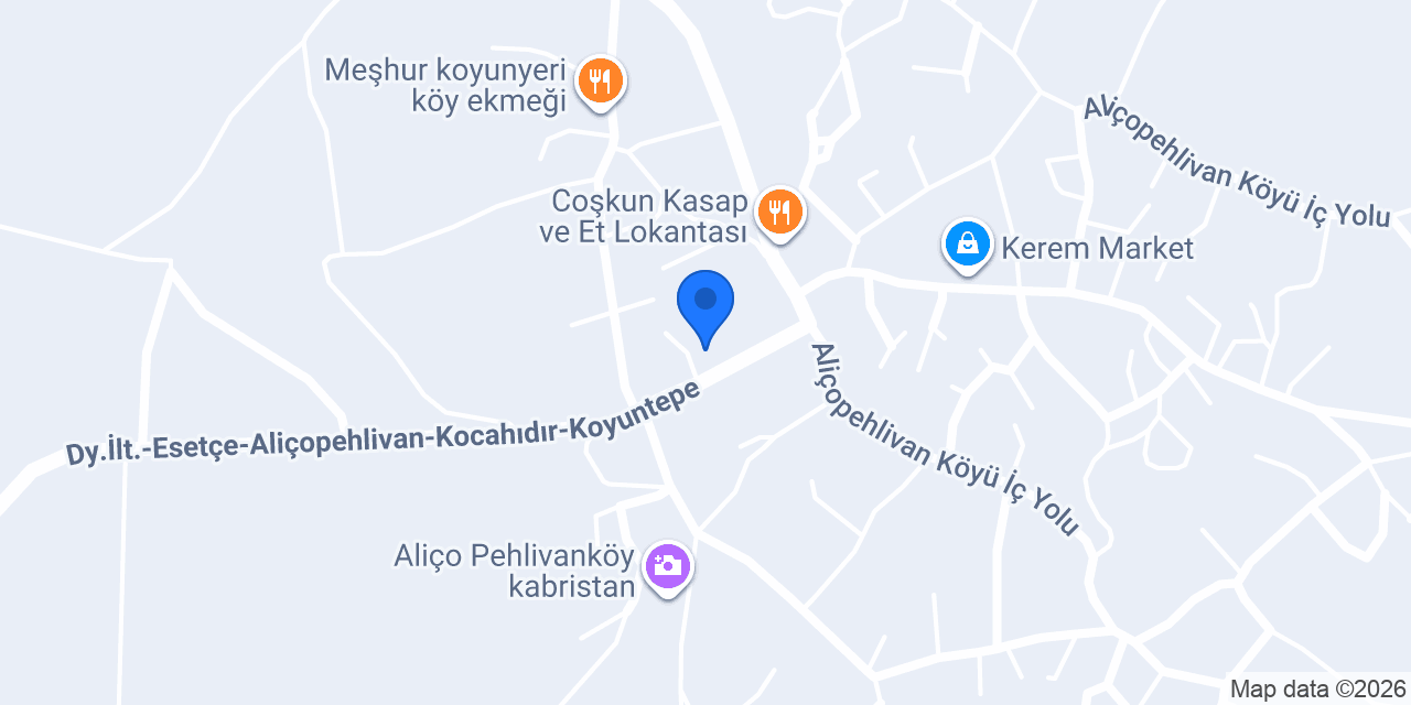 ALİÇO PELHİVAN İLKOKULU konumu