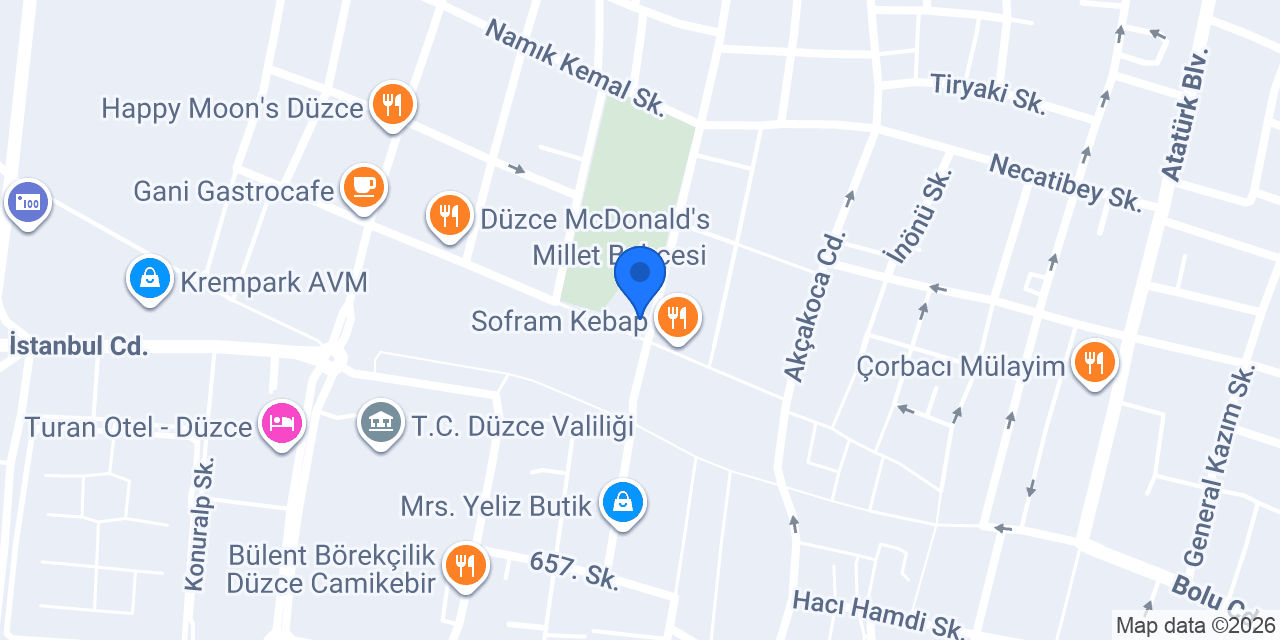 Park TAKSİ konumu