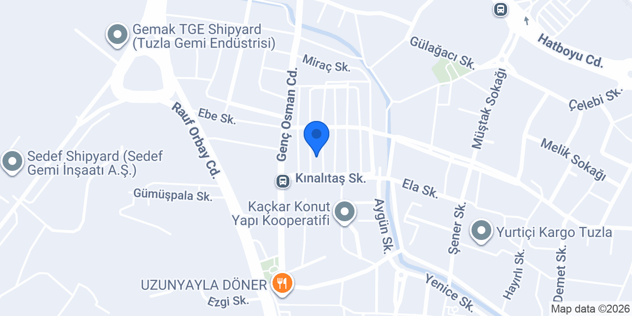 Würth Satış Mağazası konumu
