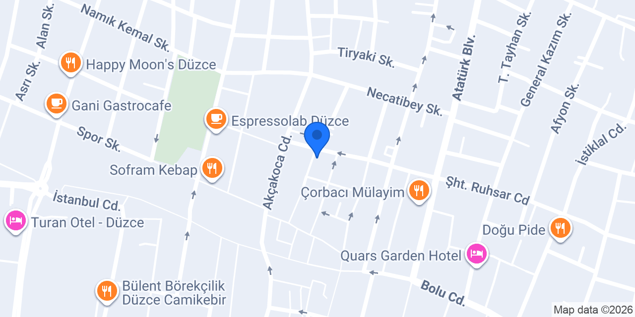 Poyraz Rent A Car konumu