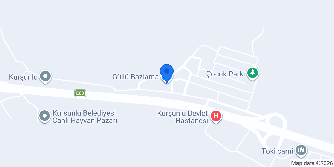 Güllü Bazlama konumu