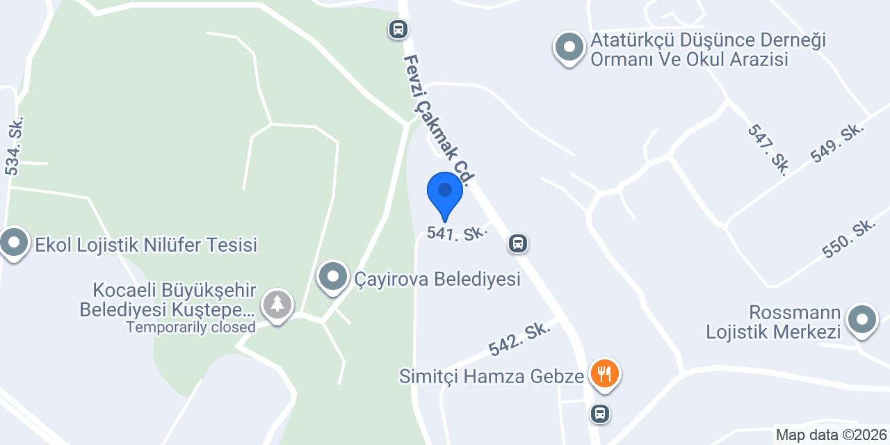 Hidrotek Mühendislik konumu