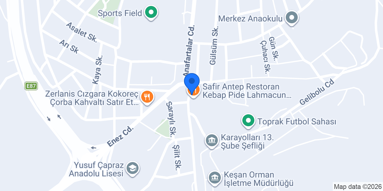 Türkkal Eczanesi konumu