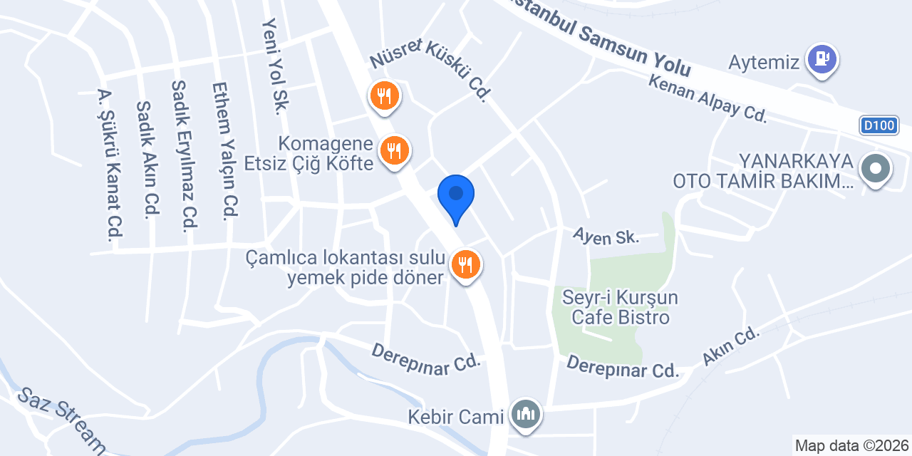 Çavundur Belediyesi konumu