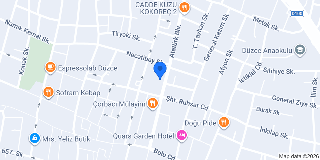 RAK Mimarlık konumu