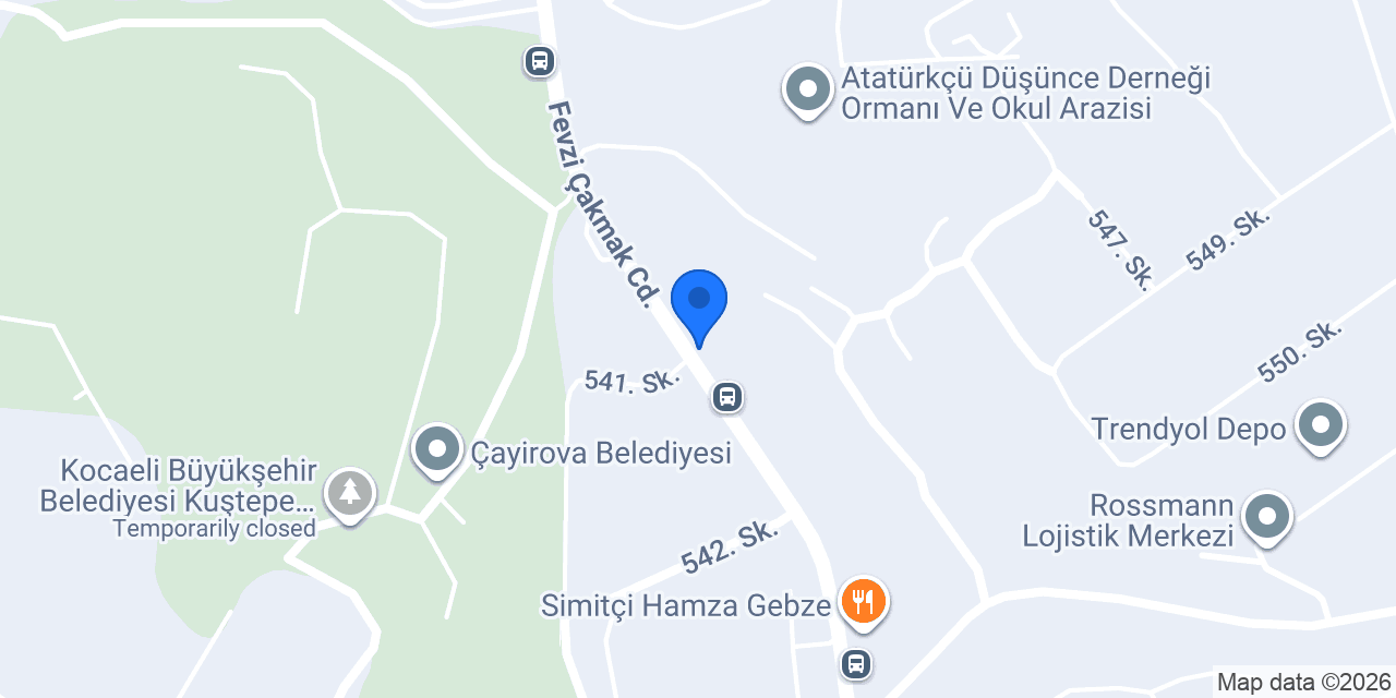 Yolgören Yapı Malzemeleri A.Ş. konumu