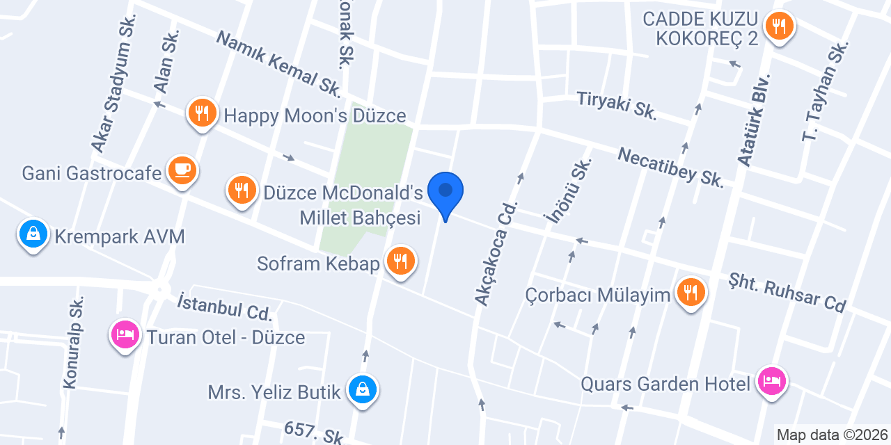 Nova Kurs Düzce konumu