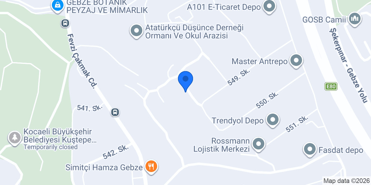 Albayrak Demir Çelik ve Lojistik Yapı Malzemeleri konumu