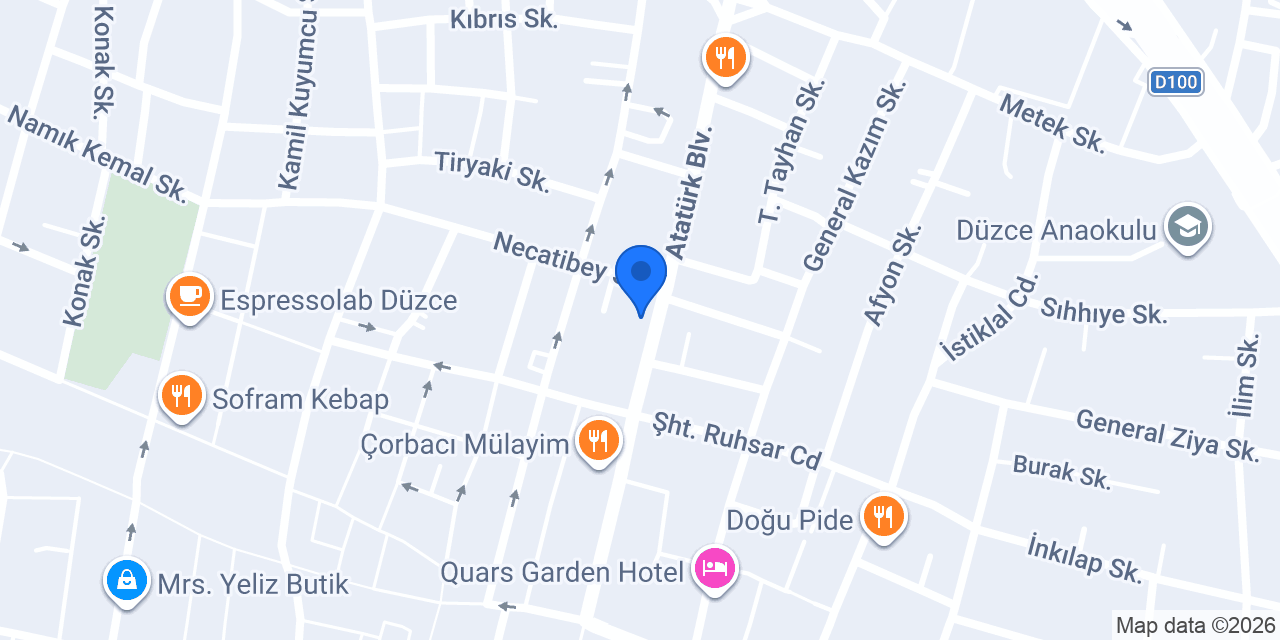 Anıl Mobilya konumu
