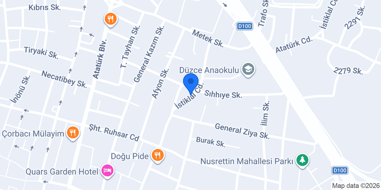 Vadi Tesisat konumu