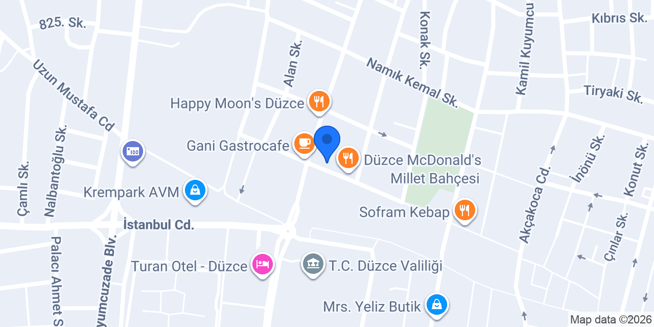 MADO Düzce Merkez konumu