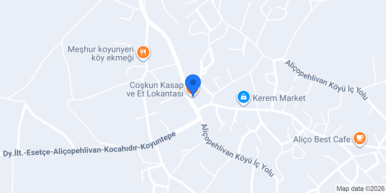 Coşkun Kasap ve Et Lokantası konumu