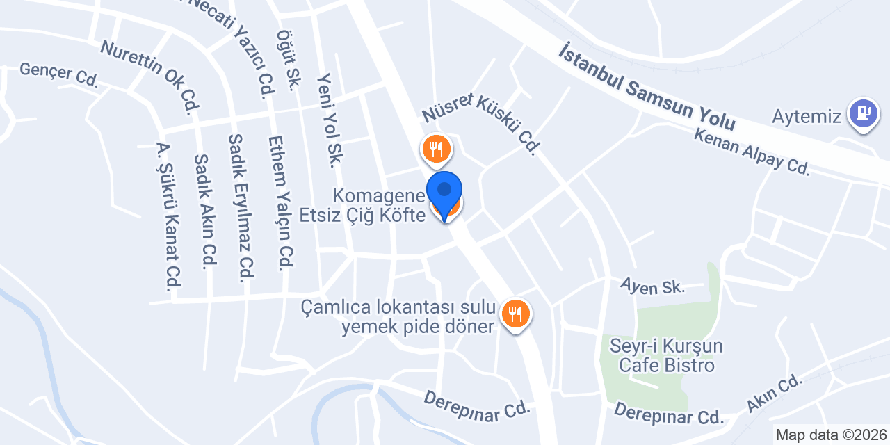 Komagene Etsiz Çiğ Köfte konumu