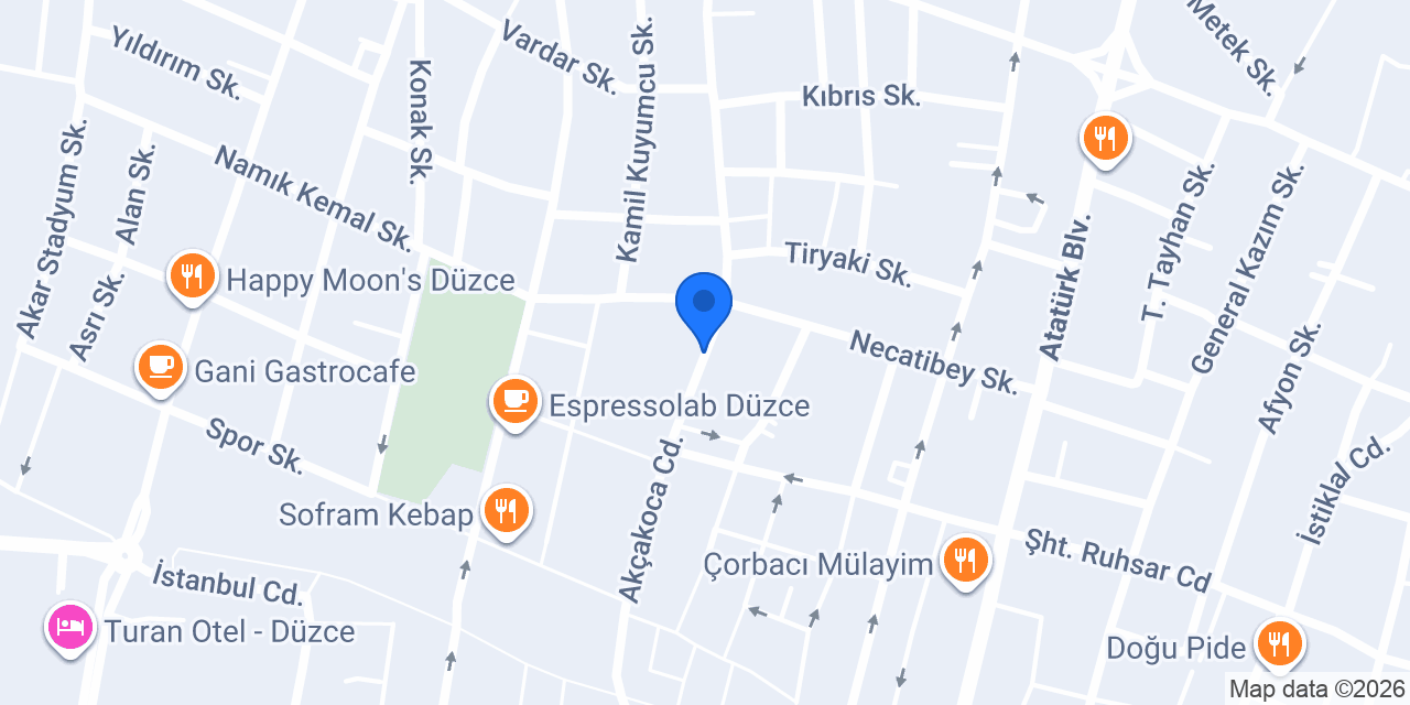 Gonca Orman Ürünleri konumu