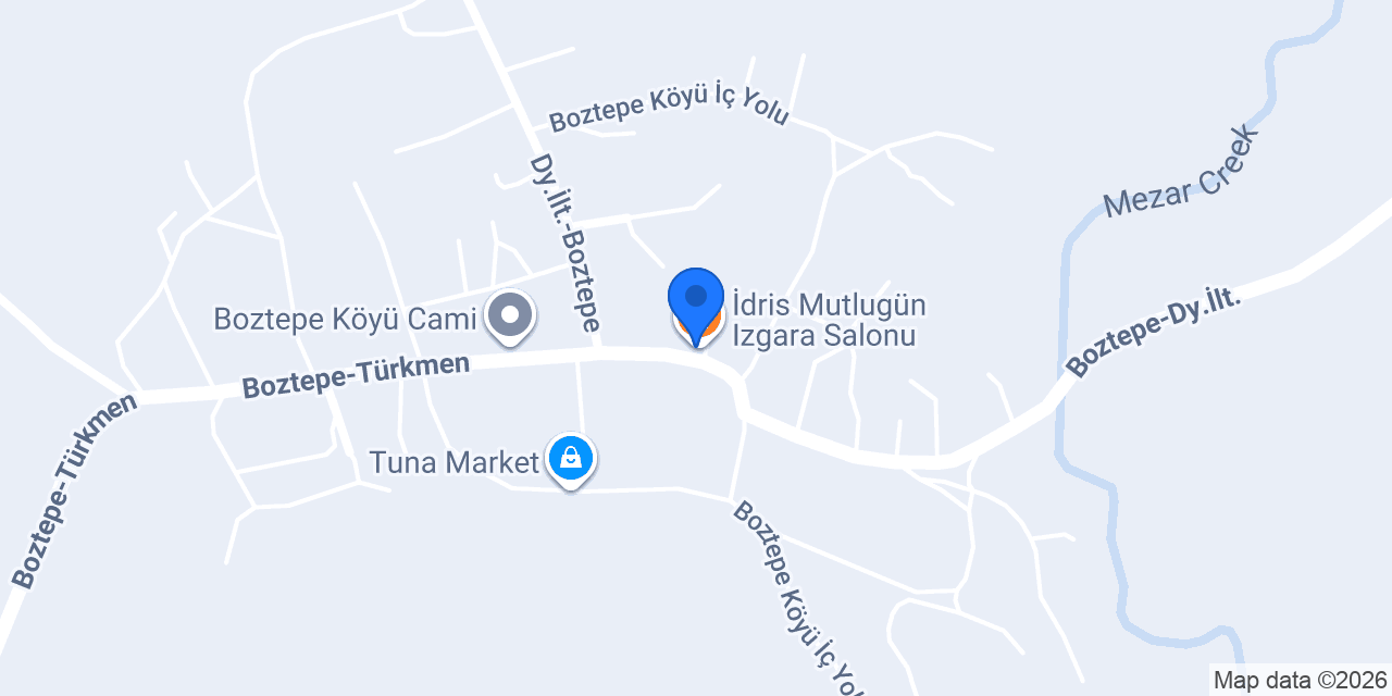 İdris Mutlugün Izgara Salonu konumu