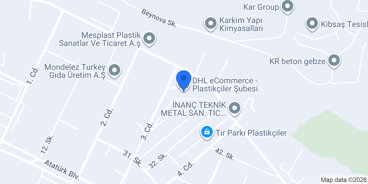 DHL eCommerce - Plastikçiler Şubesi konumu