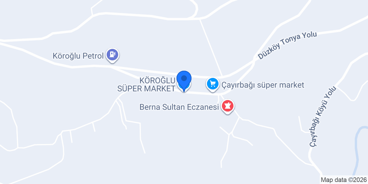 KÖROĞLU SÜPER MARKET konumu