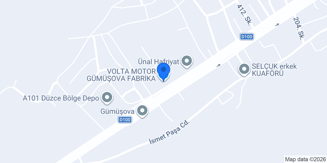 VOLTA MOTOR GÜMÜŞOVA FABRİKA konumu